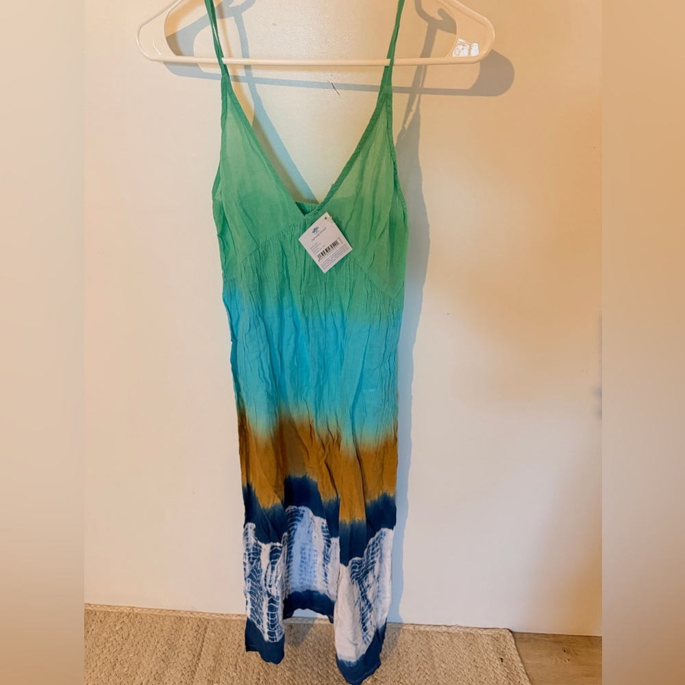 Isla Bonita Green and Blue Dress